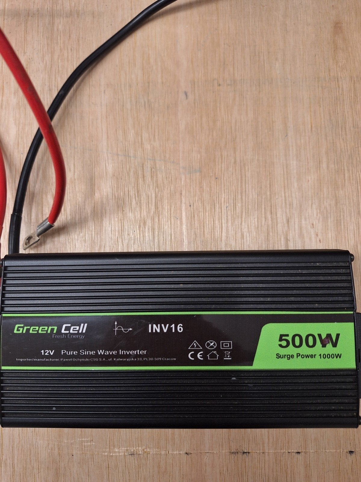 Greencel inverter 500w, Ophalen, Stopcontact