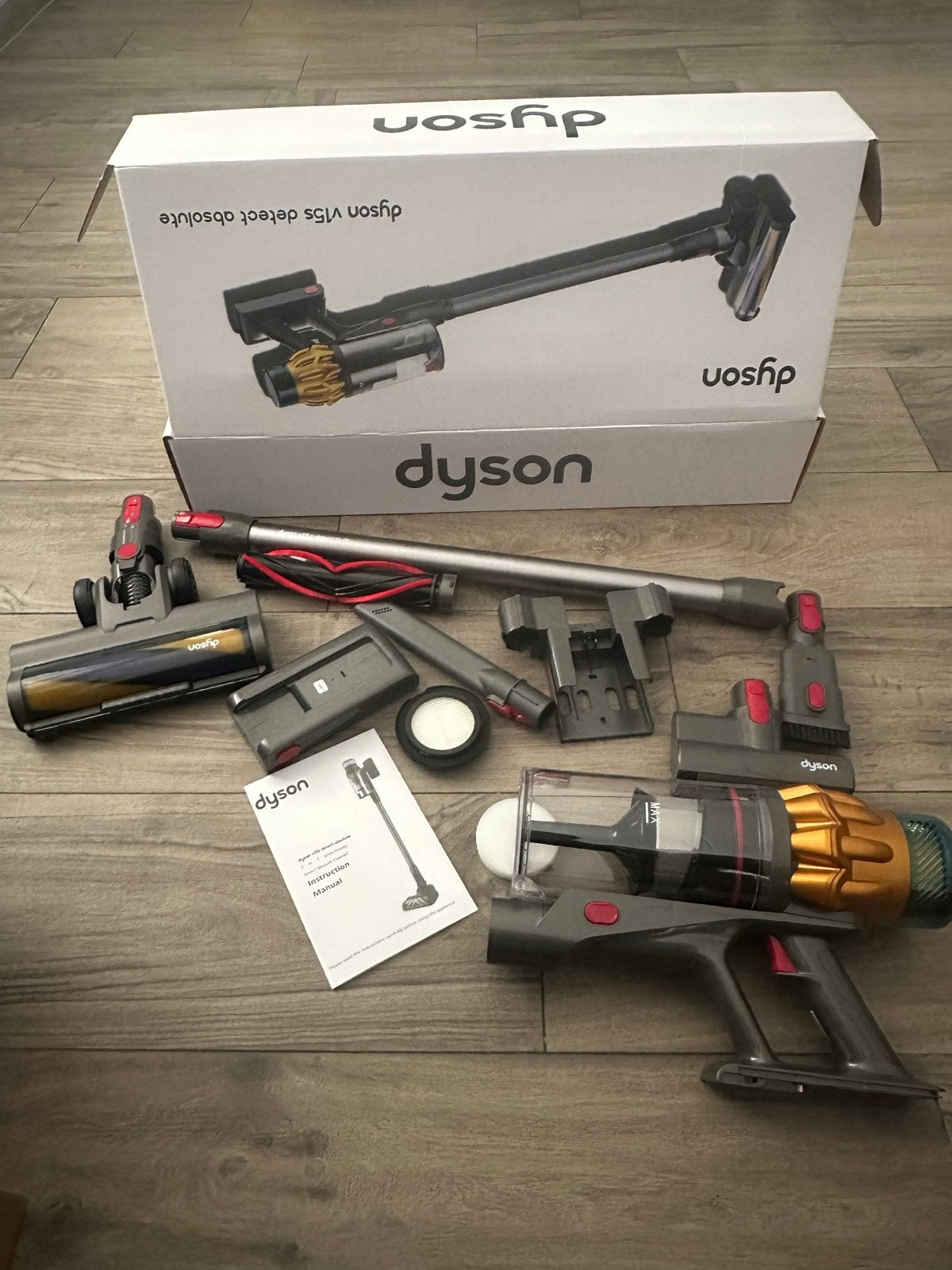 Dyson V15 Detect Absolute Draadloze Steelstofzuiger Nieuw, Ophalen of Verzenden, Dyson, Reservoir, Steelstofzuiger