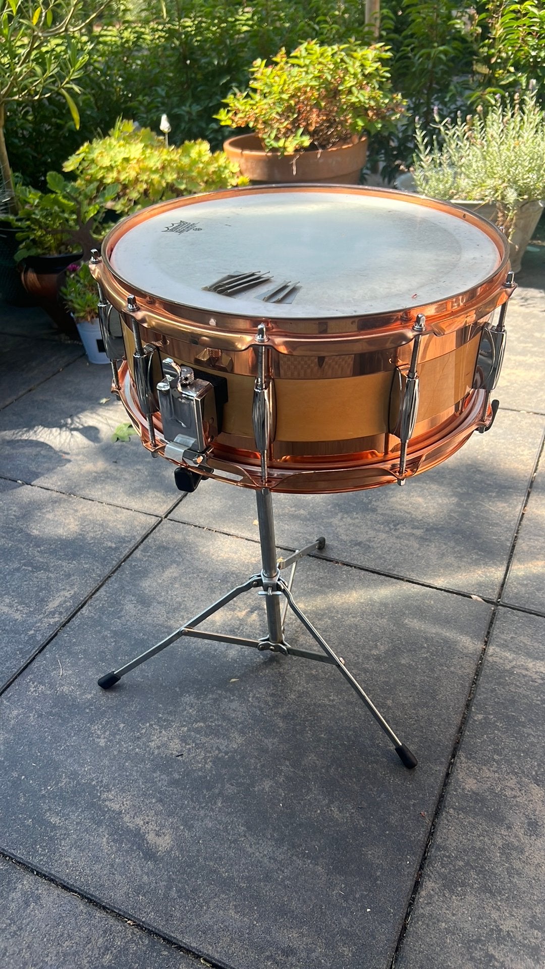 Osan snare drum met remo vel, Ophalen of Verzenden, Zo goed als nieuw, Overige merken
