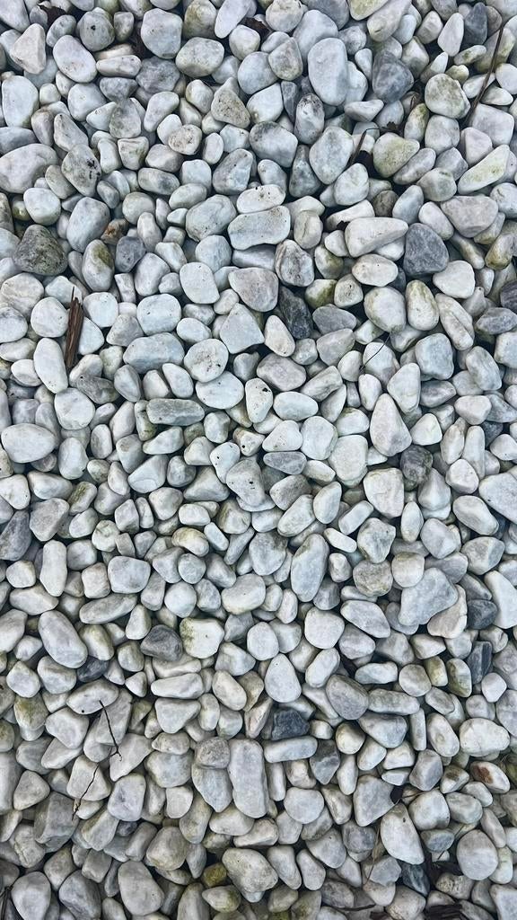 Carrara wit grind (ø 2-3 cm) 0,35 m3 (550 kg), Ophalen, Gebruikt, Wit, Grind