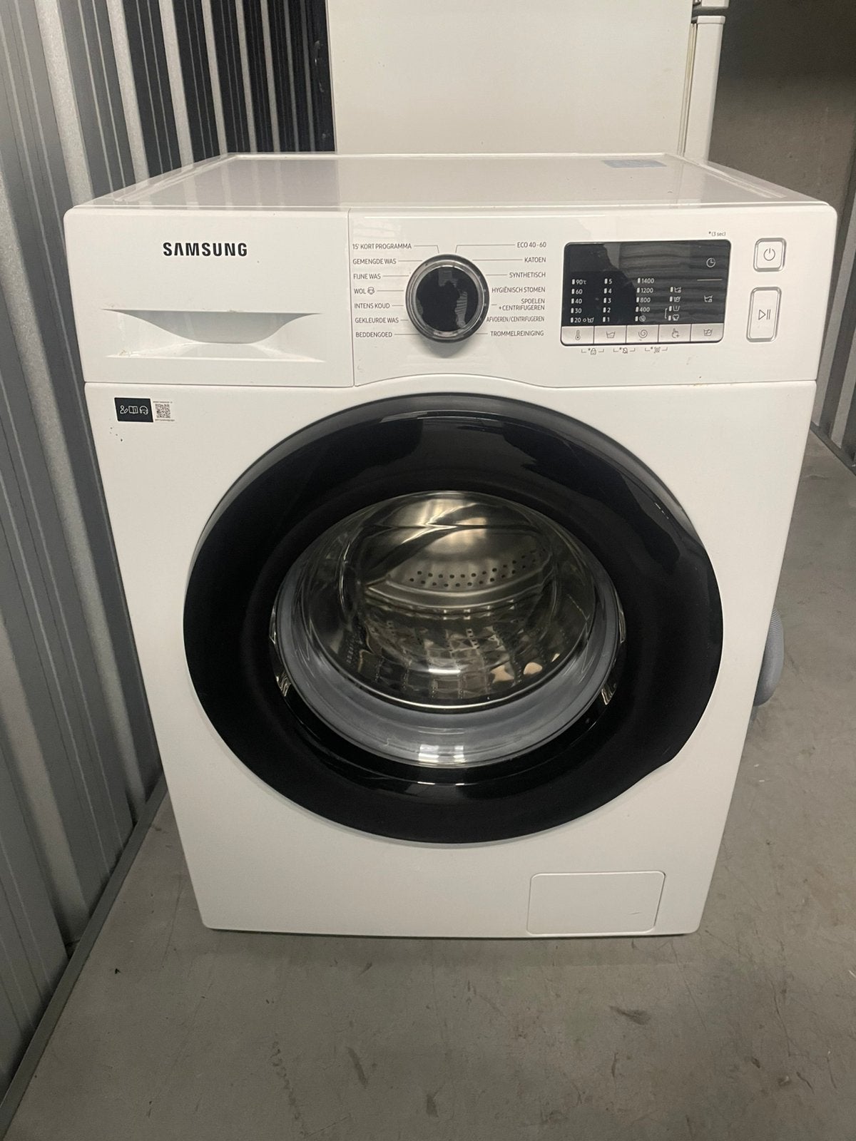 Samsung wasmachine (moet vrijdag weg!), Witgoed en Apparatuur, Ophalen, Zo goed als nieuw, Voorlader, 85 tot 90 cm