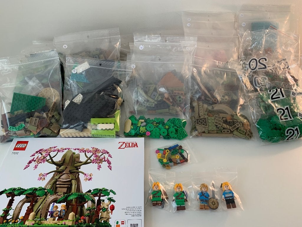 LEGO 77092 The Legend of Zelda Great Deku Tree (zonder doos), Compleet, Overige thema's, Lego, Ophalen of Verzenden