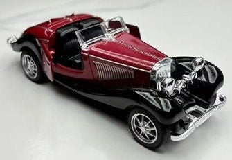 Leuke rode open oldtimer., Hobby en Vrije tijd, Modelauto's | 1:32, Verzenden, Nieuw, Auto, Overige merken