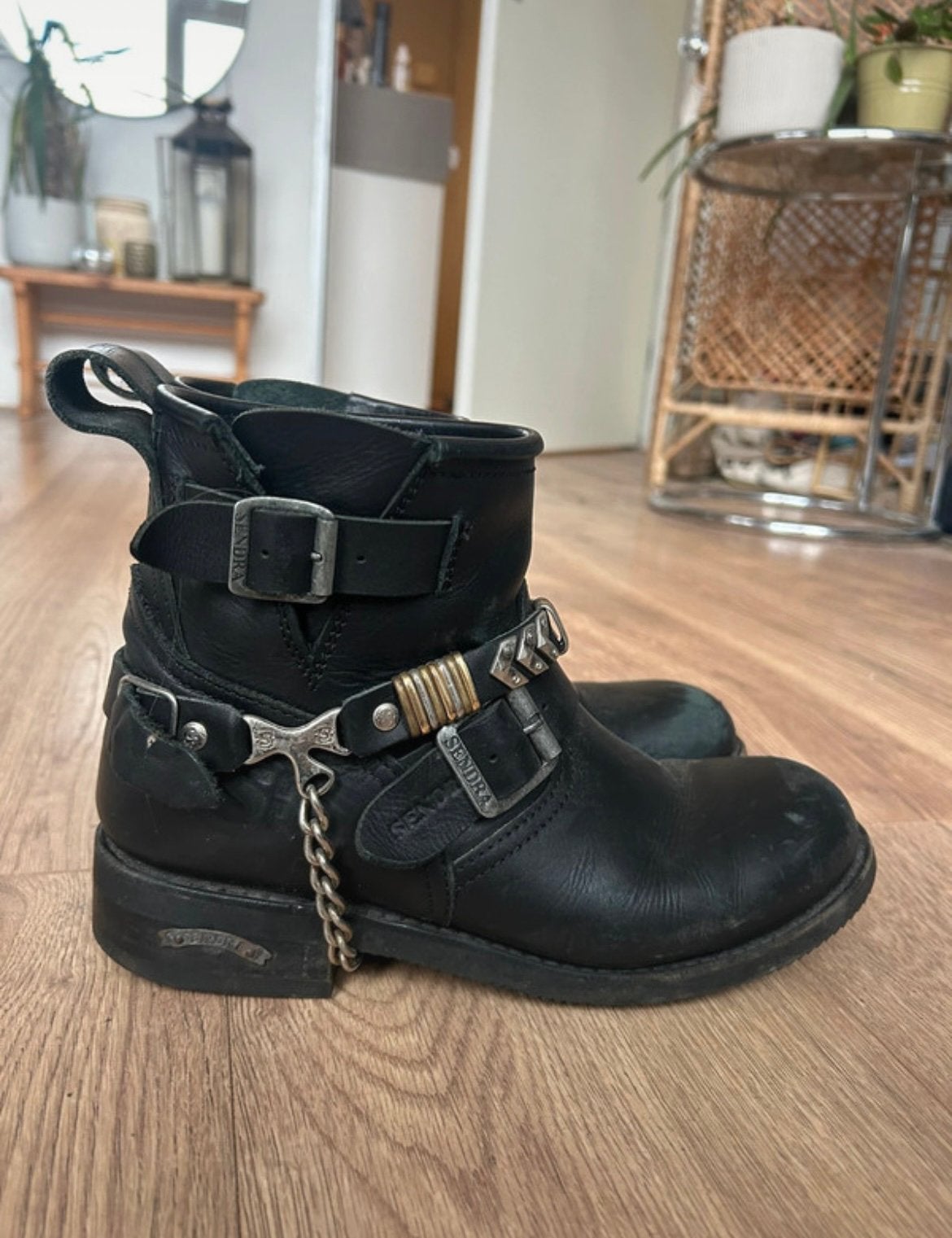 Sendra laarzen met sporen, Zwart, Lage of Enkellaarzen, Ophalen of Verzenden, Gedragen