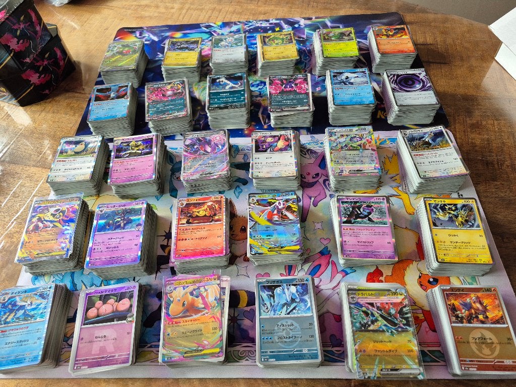 Mooie partij van 2500 japanse pokemon kaarten, Ophalen of Verzenden, Zo goed als nieuw, Meerdere kaarten