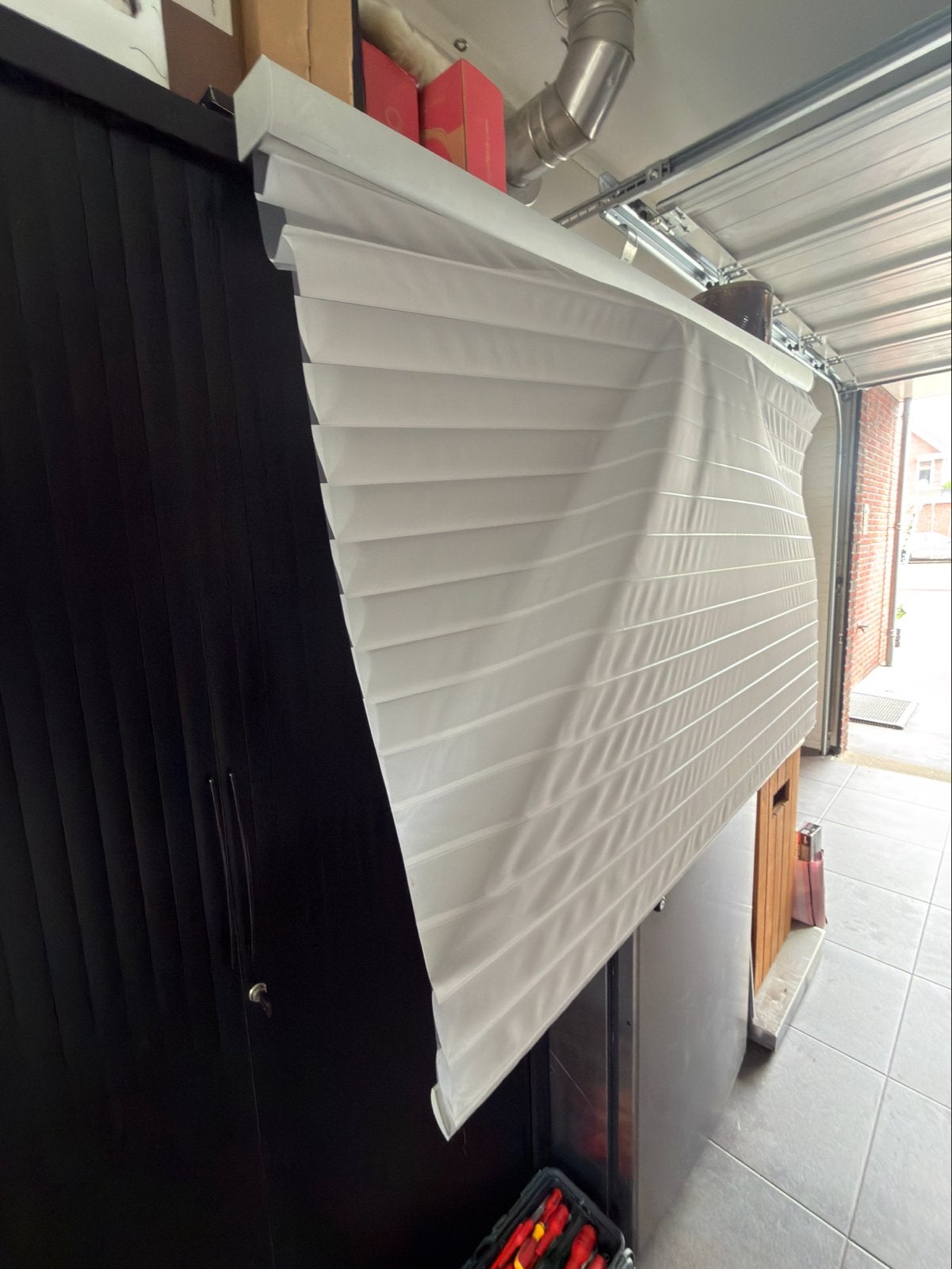 Luxaflex Zilver - 171 cm breed, 115 cm lang, Luxaflex, Ophalen of Verzenden, Zilver, Jaloezie