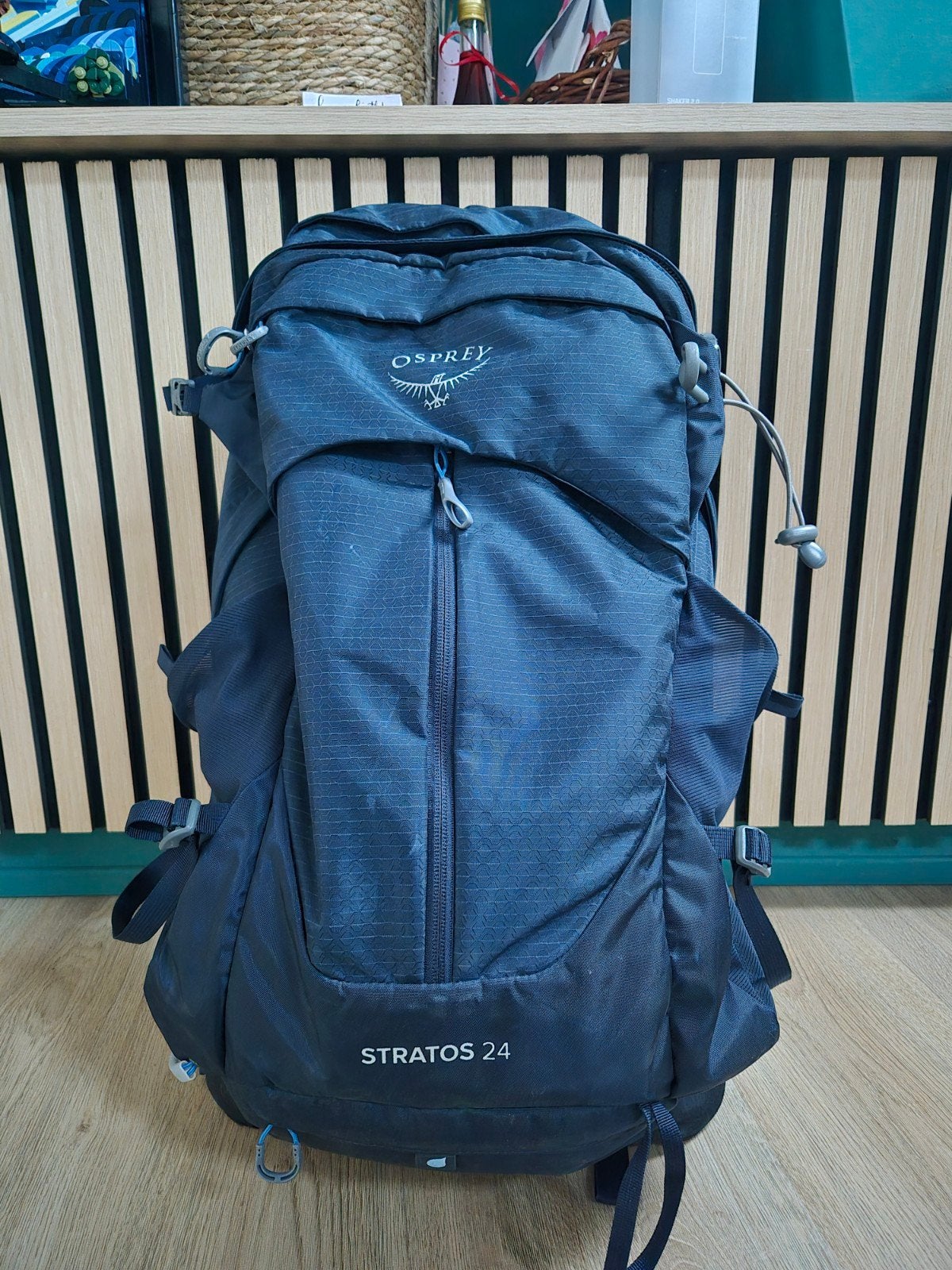 Osprey Stratos 24 wandelrugzak met regenhoes, Ophalen of Verzenden, Zo goed als nieuw, Rugzak