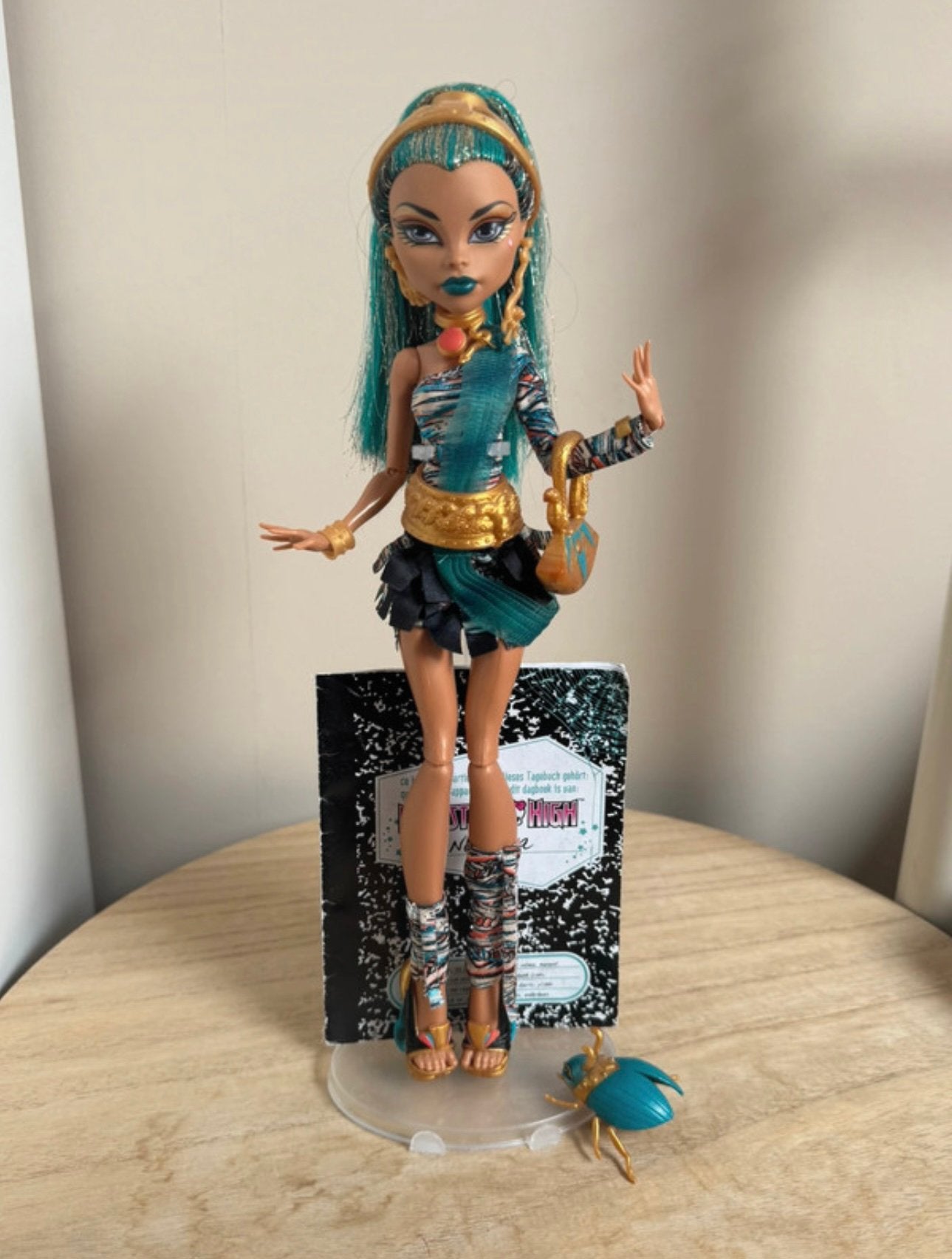 Monster High Nefera De Nile G1 pop, Ophalen of Verzenden, Zo goed als nieuw, Pop