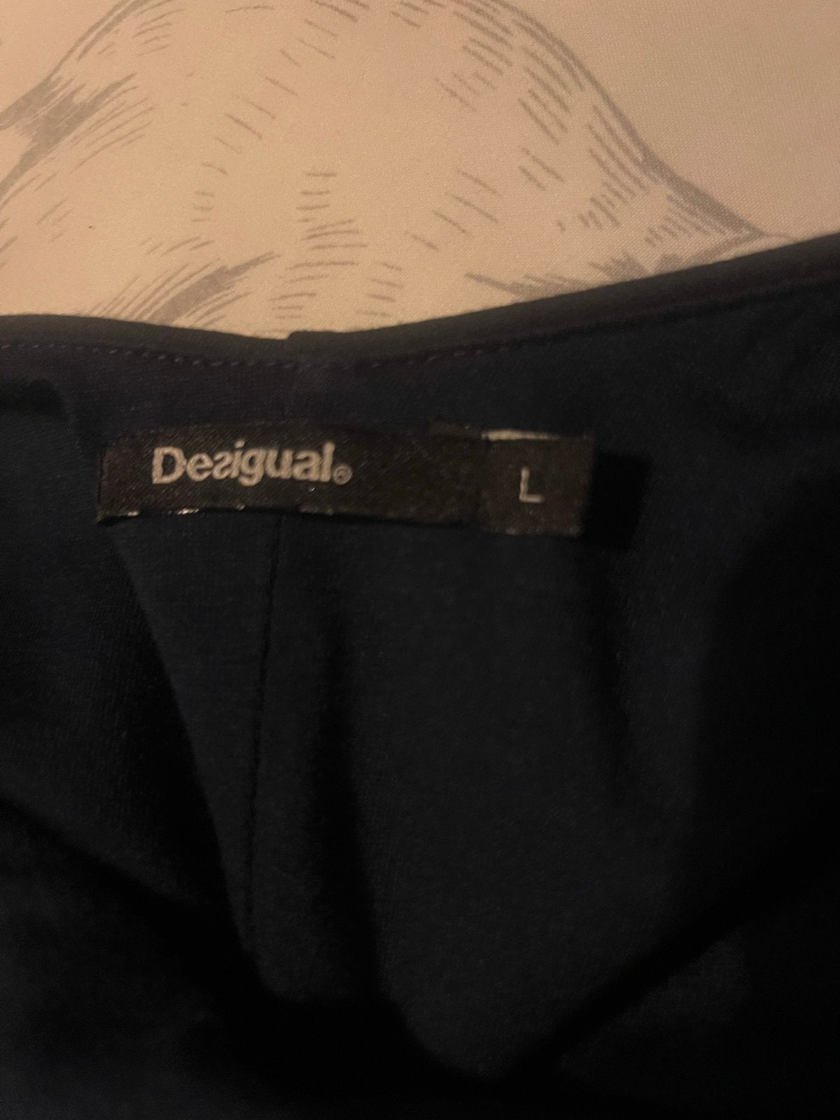 Desigual Jurkje Maat L, Ophalen of Verzenden, Zo goed als nieuw, Maat 42/44 (L), Blauw