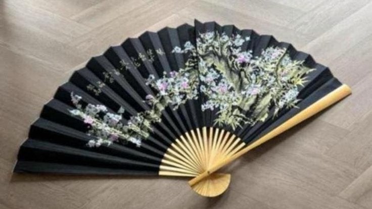 Chinese waaier groot model, Antiek en Kunst, Ophalen of Verzenden