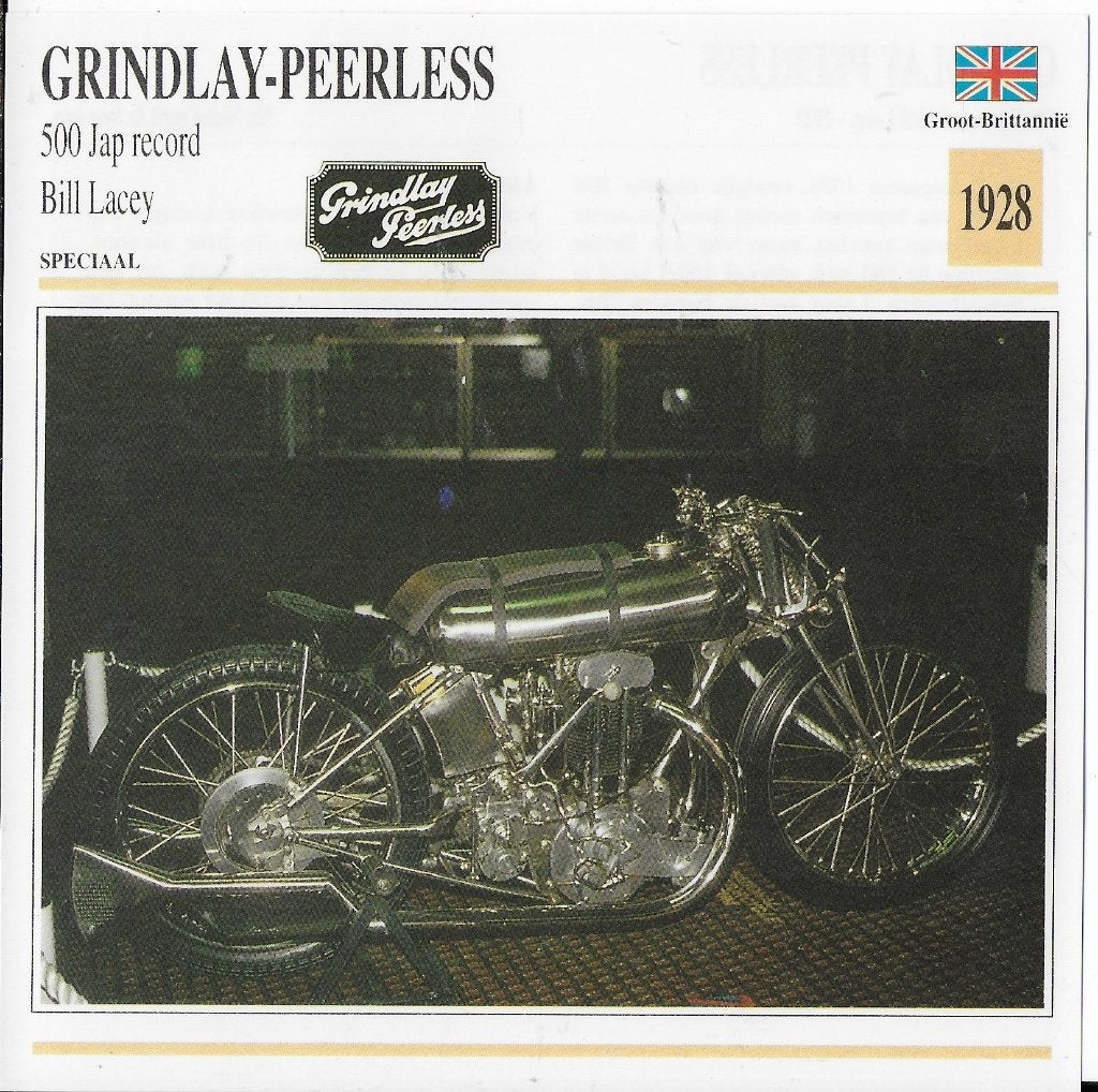 M128 motorkaart grindlay - peerless ( 1928 ), Ophalen of Verzenden, Zo goed als nieuw, Auto's
