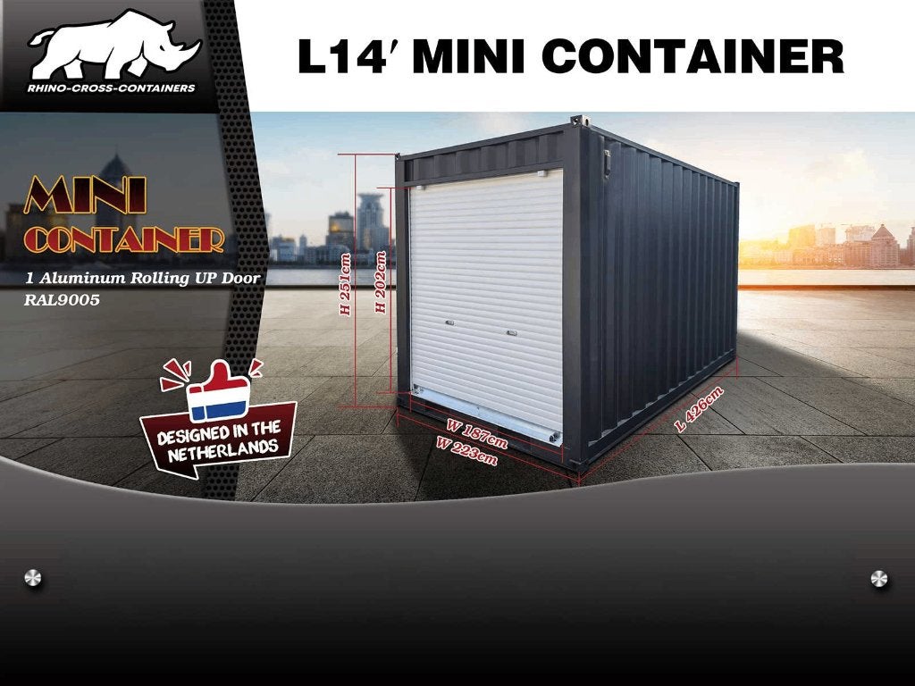 12ft, 14ft of 20ft Zeecontainer met roldeur‼️, Ophalen