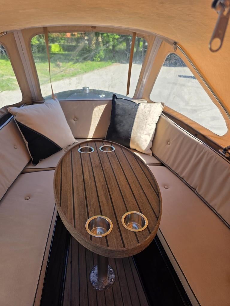 Tender 5,40 meter met 20 pk motor, trailer en biminitop, Tender, Gebruikt, Rondzit, 1.50 - 1.70 meter