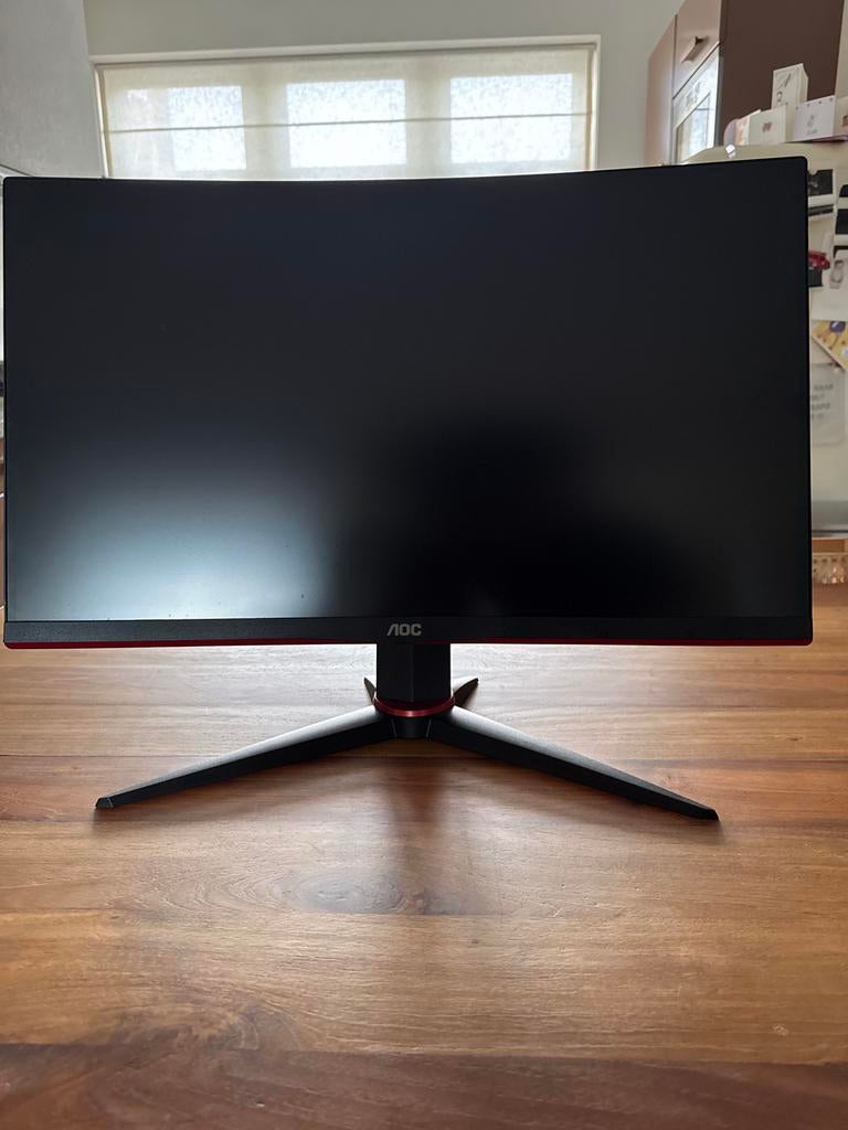 AOC C24G2U/BK monitor, Computers en Software, Monitoren, Ophalen, Gebruikt, HDMI, Curved