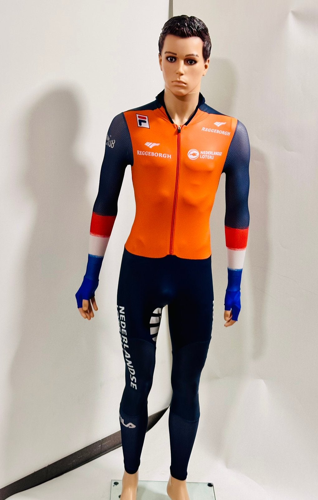 Schaatskleding schaatspak snelpak speedsuit M rubber Fila, Ophalen of Verzenden, Zo goed als nieuw