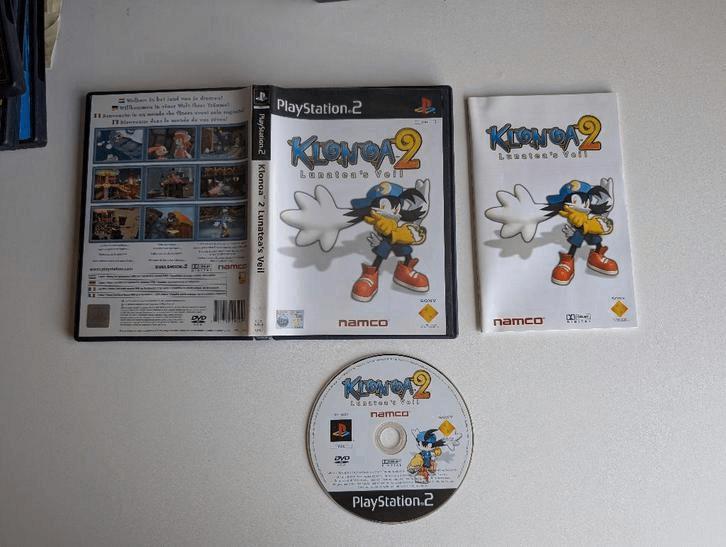 Klonoa 2 Lunatea's Veil PS2, Spelcomputers en Games, 1 speler, Ophalen of Verzenden, Zo goed als nieuw, Vanaf 3 jaar