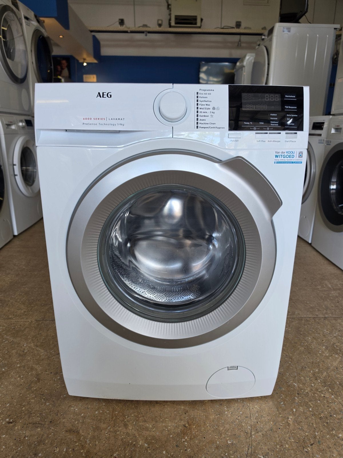 AEG 6000 Series wasmachine | 9 kilo | A+++ | Gratis thuis 🚚, AEG, Jirnsum, 1200 tot 1600 toeren, 8 tot 10 kg