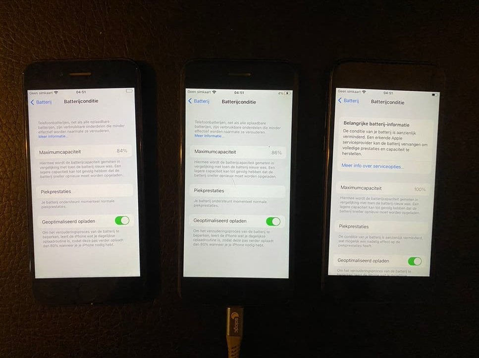 iphone 7 partij of per telefoon, Telecommunicatie, Mobiele telefoons | Apple iPhone, Ophalen, 128 GB, Blauw, Zo goed als nieuw