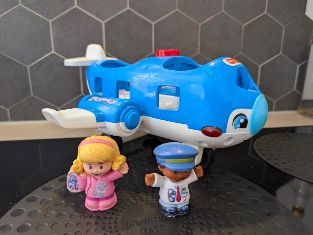 Fisher-Price Little People Vliegtuig met 2 figuren, Kinderen en Baby's, Ophalen of Verzenden, Speelset