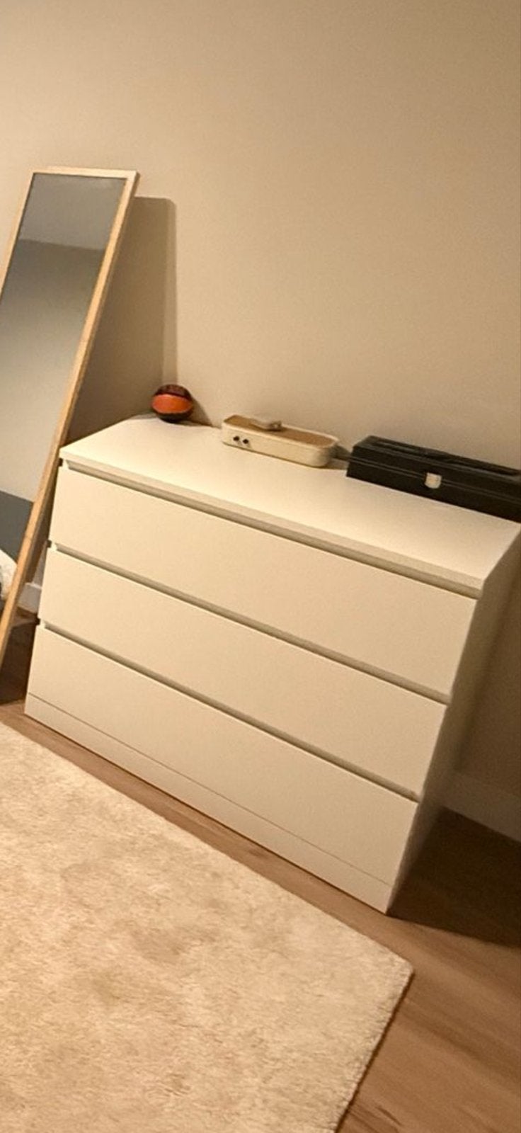 IKEA MALM Ladekast met 3 lades - Wit, Huis en Inrichting, Ophalen, Gebruikt, 3 of 4 laden, 25 tot 50 cm
