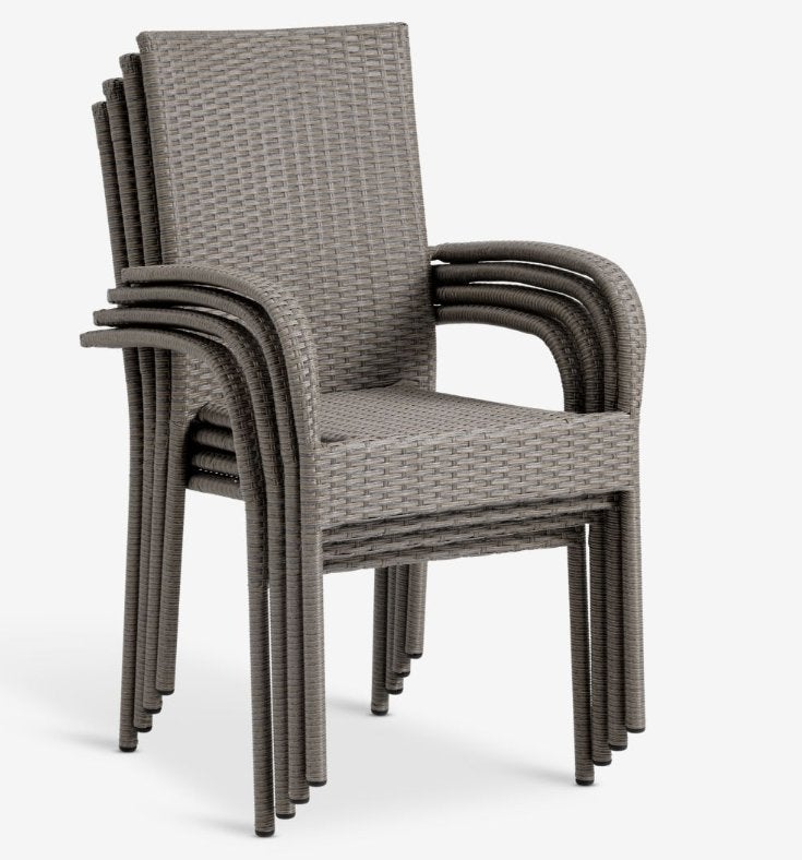 Jysk tuin stoel set 4x, Ophalen, Gebruikt, Overige materialen, Stapelbaar