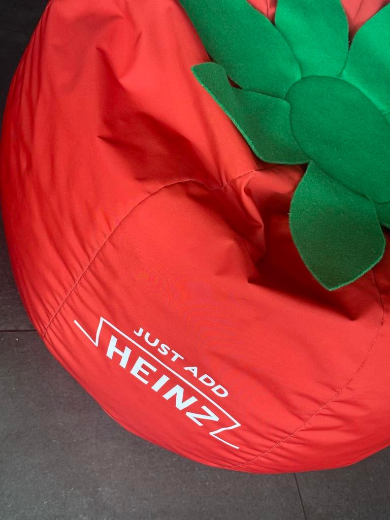 Heinz Tomaten Zitzak - Zo Goed als Nieuw, Huis en Inrichting, Zitzakken, Ophalen of Verzenden, Zo goed als nieuw, Rood, Zitzak