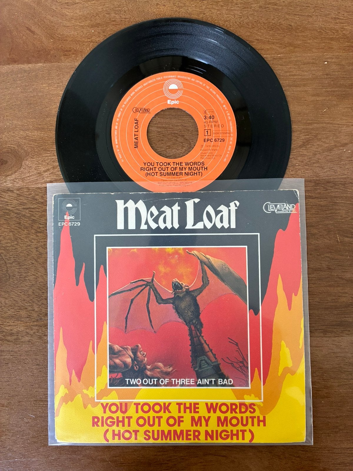 Meat Loaf - You took the words right out of my mouth, Cd's en Dvd's, Vinyl Singles, Ophalen of Verzenden, 7 inch