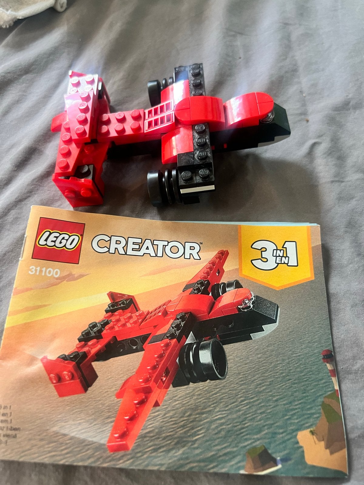 LEGO Creator 31100 Sportvliegtuig 3-in-1 (zonder doos), Gebruikt, Lego, Ophalen of Verzenden, Inclusief instructies