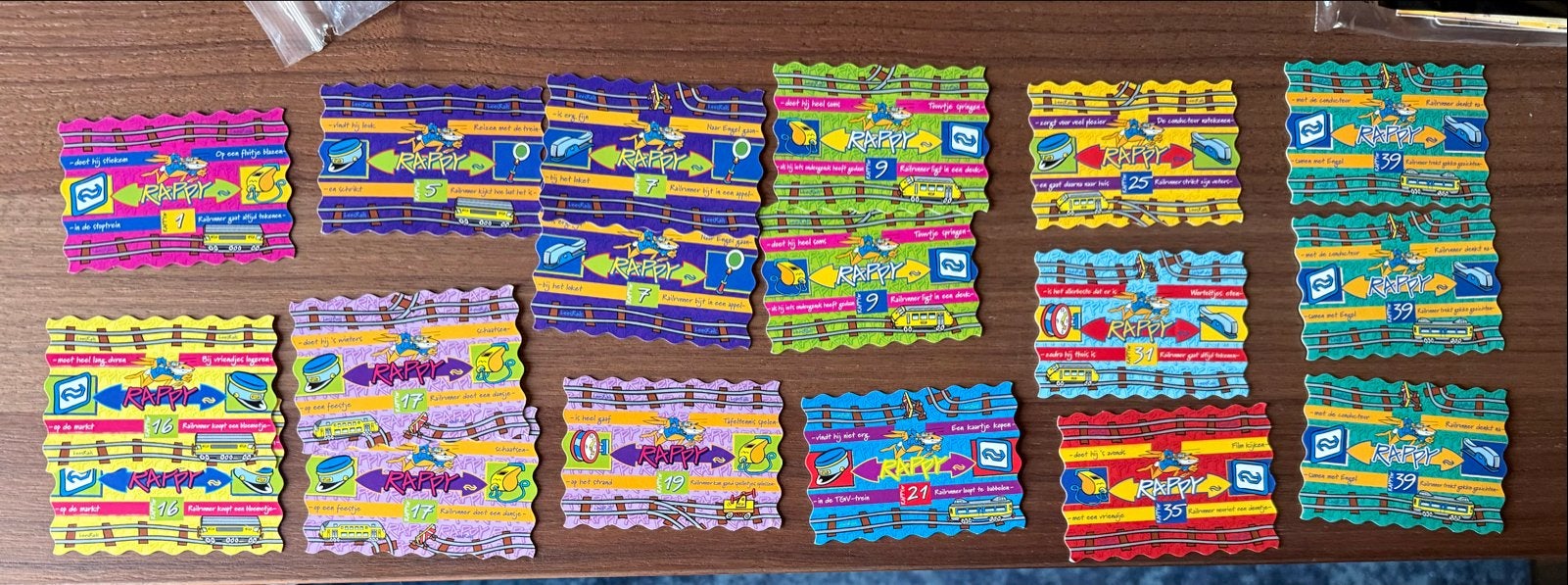 NS Railrunner kaartjes en Rappy spaarkaartjes, Ophalen of Verzenden, Gebruikt, Trein, Kaart of Prent