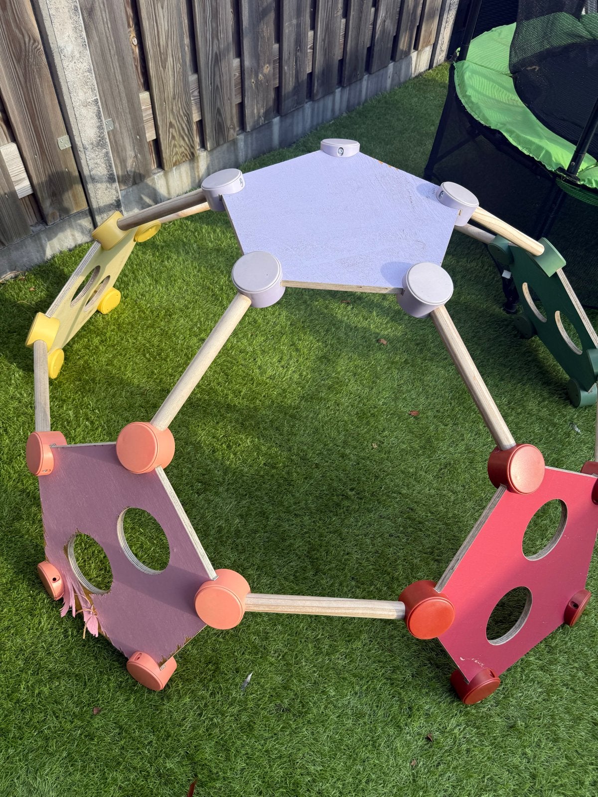 Houten klimtoestel voor kinderen - Speelplezier gegarandeerd, Ophalen, Gebruikt, Klimwand