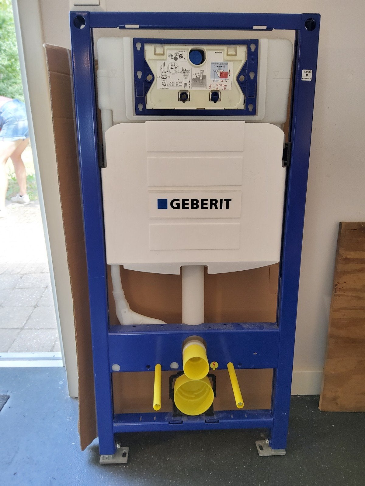 Te koop geberit kompleet met drukknop en evt wc pot, Doe-het-zelf en Verbouw, Sanitair, Ophalen, Toilet