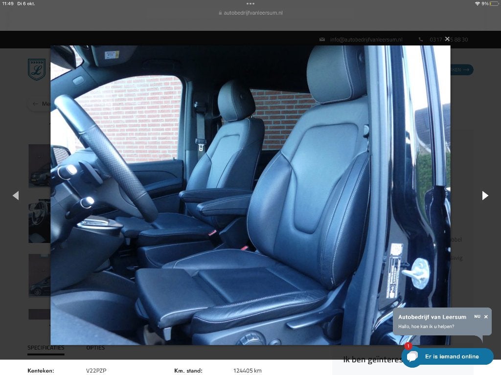 Gezocht: Originele bestuurdersstoel Mercedes V-klasse, Auto-onderdelen, Ophalen of Verzenden, Gebruikt, Mercedes-Benz