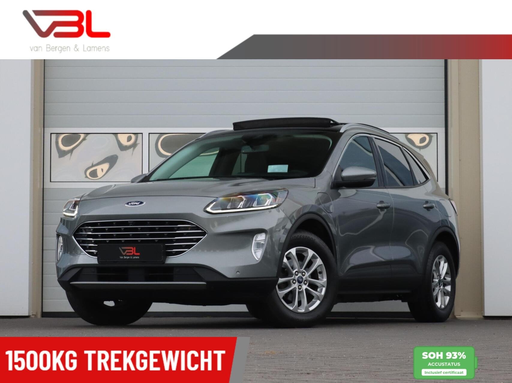 Ford Kuga 2.5 PHEV 225PK Titanium | SOH 93% | Panoramadak |, Auto's, Dealer onderhouden, Gebruikt, 4 cilinders, Met garantie (alle)