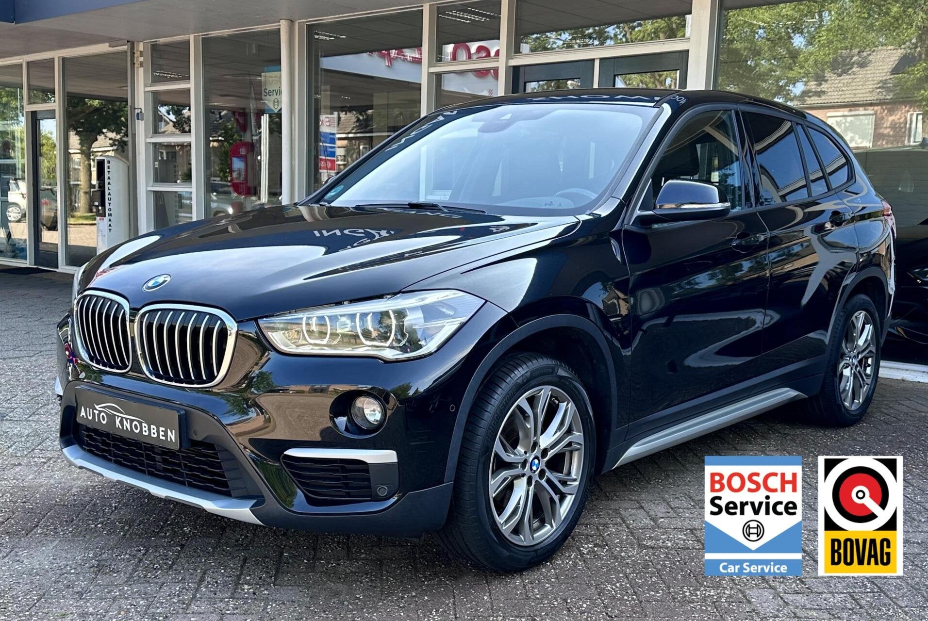 BMW X1 sDrive18i Sport Led, Leer, Head-up, Camera, LM.., Auto's, 136 pk, Gebruikt, 1370 kg, Zwart