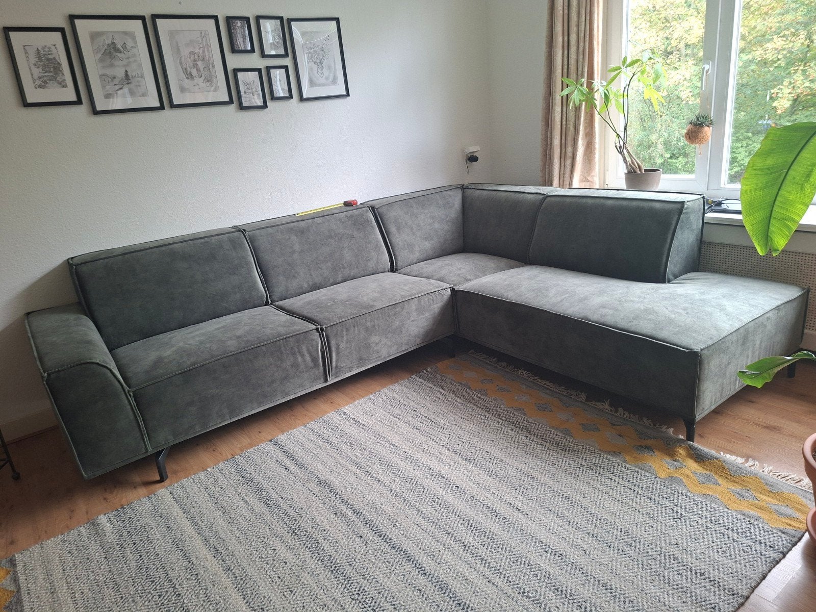 Hoekbank 280x220cm - Comfortabel en Ruim, Huis en Inrichting, Ophalen, 250 tot 300 cm, Hoekbank, Zo goed als nieuw