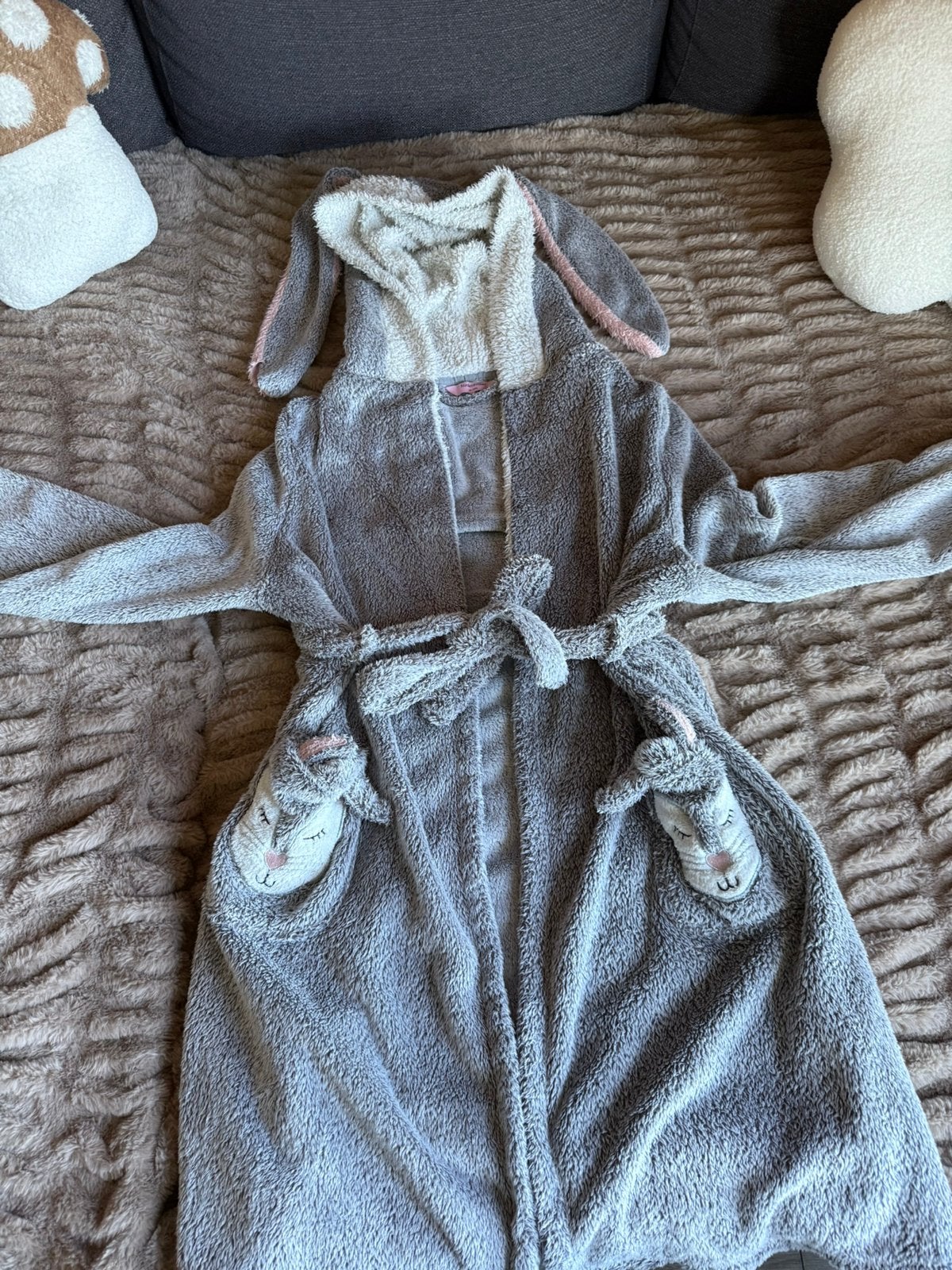 Hunkemöller badjas konijn xl, Kleding | Dames, Ophalen, Zo goed als nieuw, Maat 46/48 (XL) of groter, Roze
