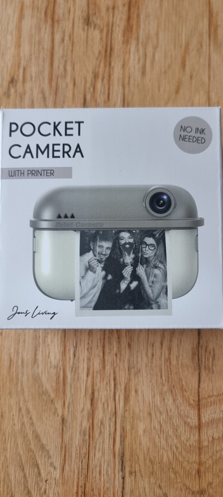Jens Living Pocket Camera met Printer - Direct Print, Ingebouwde flitser, Accu, Nieuw, Instant camera