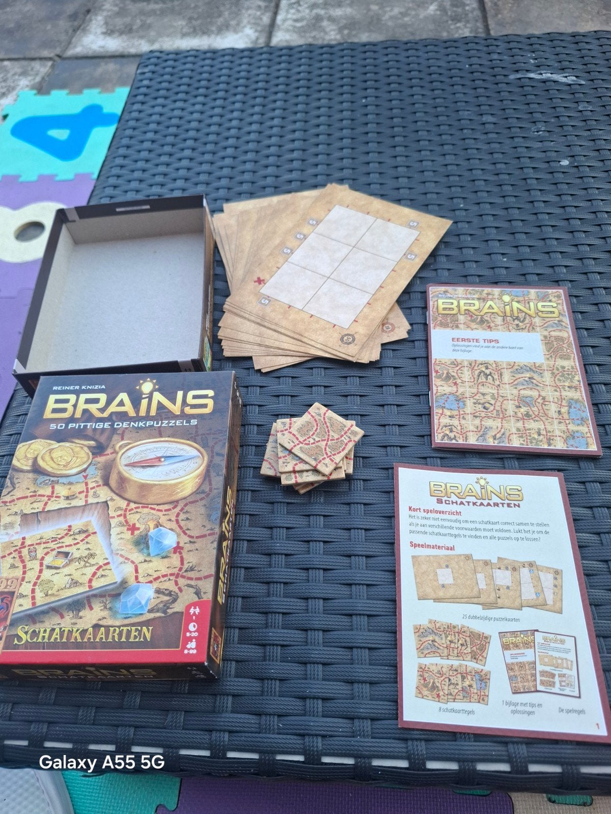 Brains Schatkaarten - 50 pittige denkpuzzels, Een of twee spelers, Zo goed als nieuw, 999 Games, Klantenservice@999games.nl