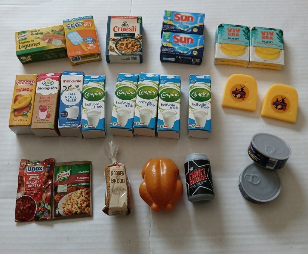Mini's voor speelgoedwinkeltje, Ophalen, Gebruikt, Kunststof