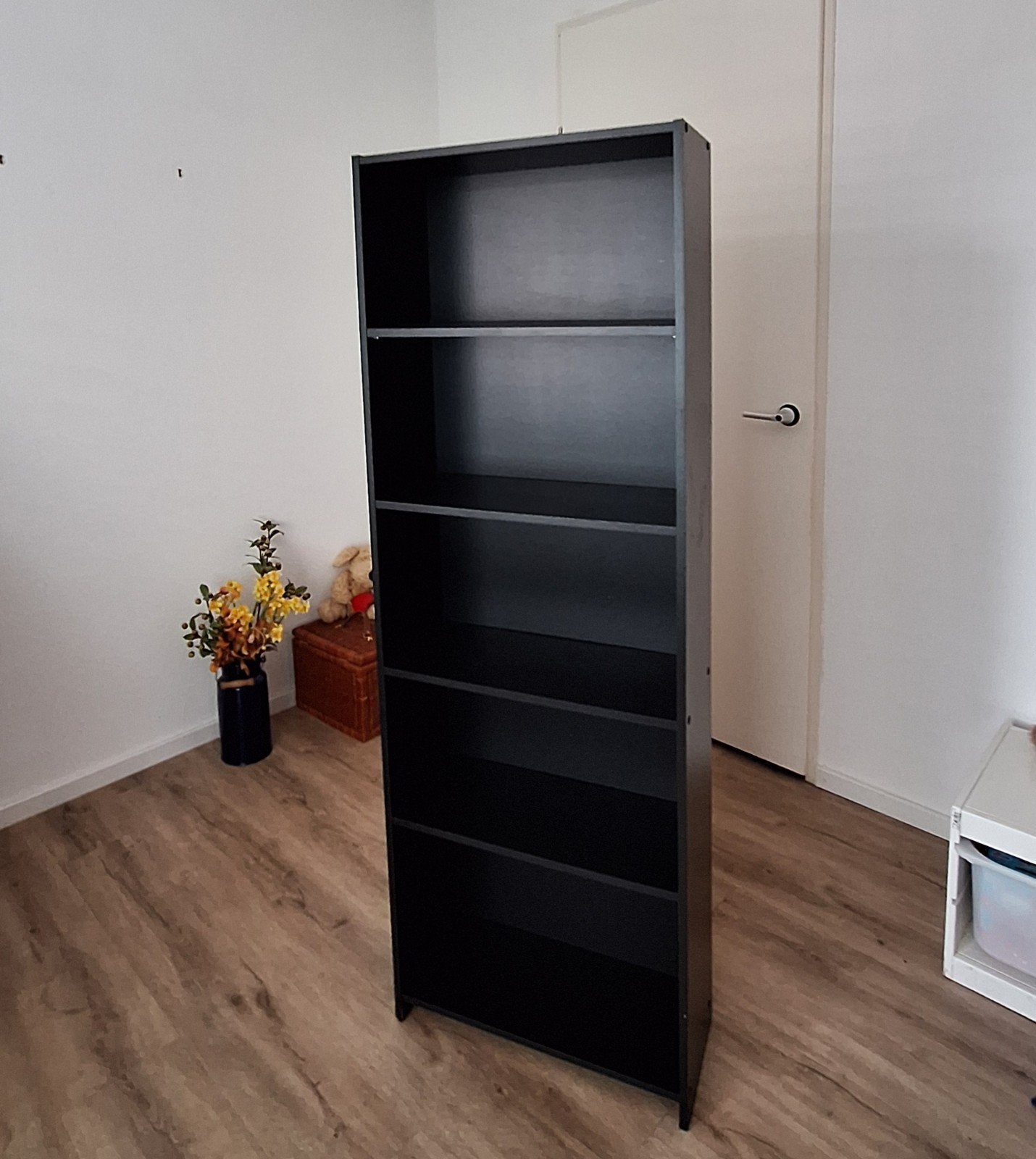 Boekenkast zwart, Ophalen, 25 tot 50 cm, 50 tot 100 cm, 150 tot 200 cm