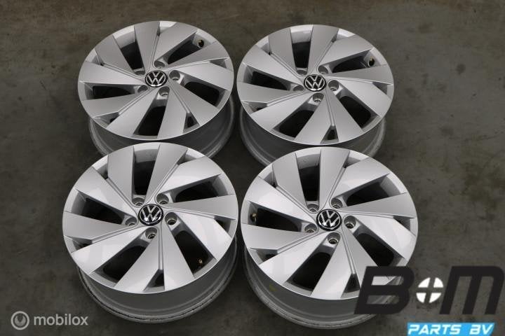 ORIGINEEL! 17 inch Belmont velgen VW Golf / Caddy 5H0601025B, Auto-onderdelen, Gebruikt, Velg(en), 17 inch, Personenwagen