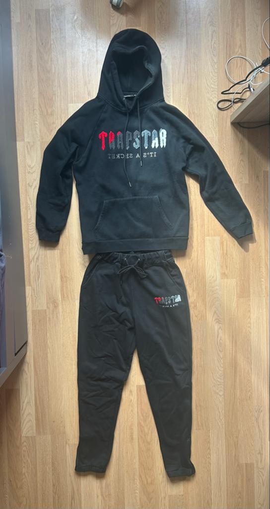 Trapstar Trainingspak Zwart - Hoodie & Joggingbroek, Kleding | Heren, Heren-kledingpakketten, Gedragen, Maat 48/50 (M), Ophalen of Verzenden
