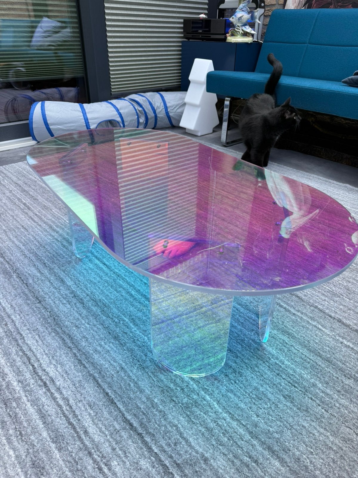 Plexiglas acrylglas salontafel moet weg, Huis en Inrichting, Tafels | Salontafels, Ophalen, 100 tot 150 cm, 50 tot 100 cm, Zo goed als nieuw