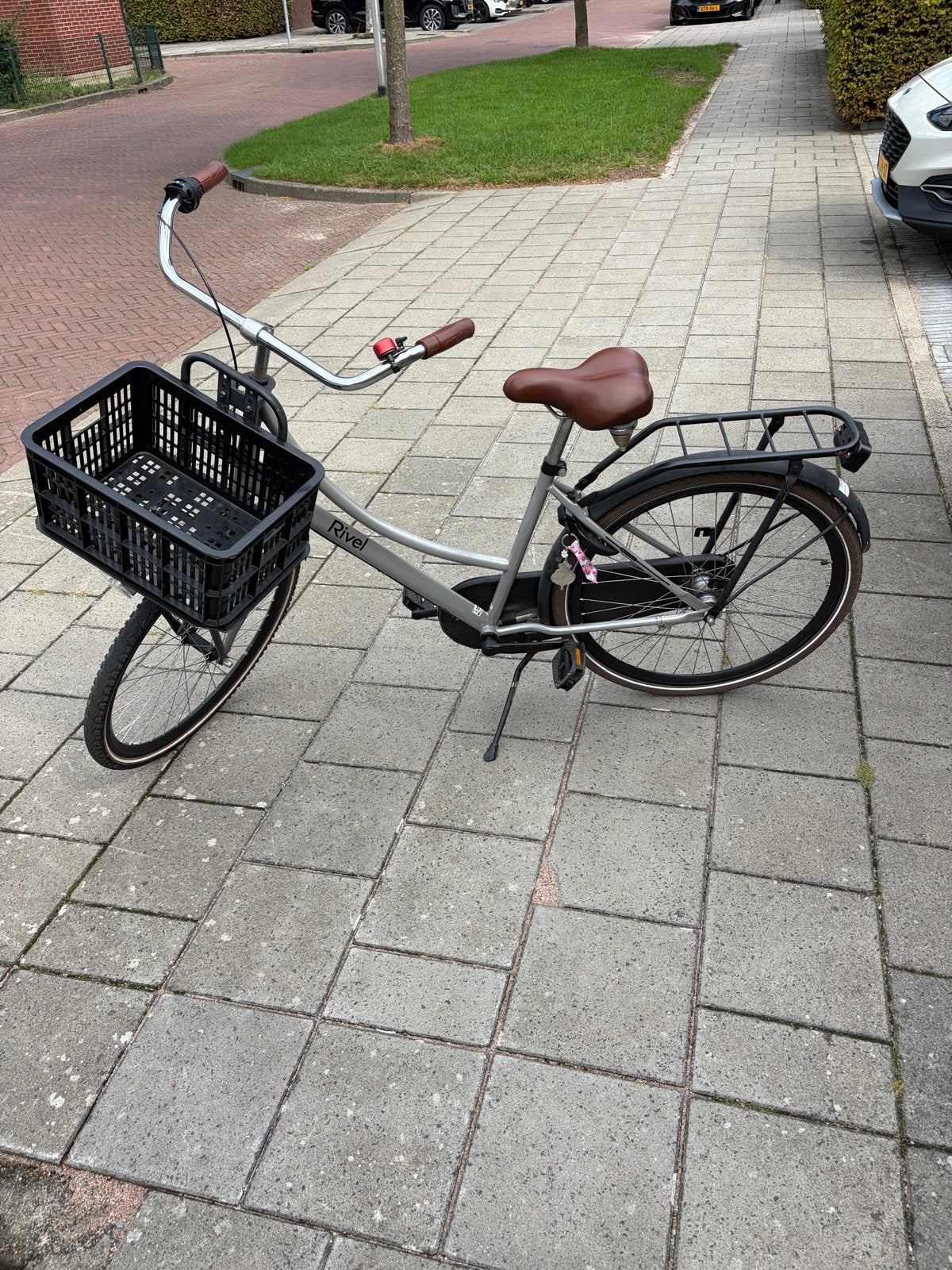 Rivel Frisco Junior fiets met mand, Terugtraprem, Gebruikt, Versnellingen, Minder dan 47 cm