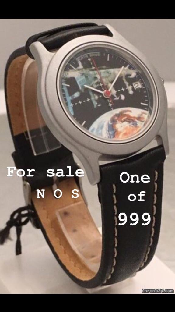 Fortis horloge , ISS SPACE STATION ,1 van 999, Overige merken, Leer, Staal, Verzenden