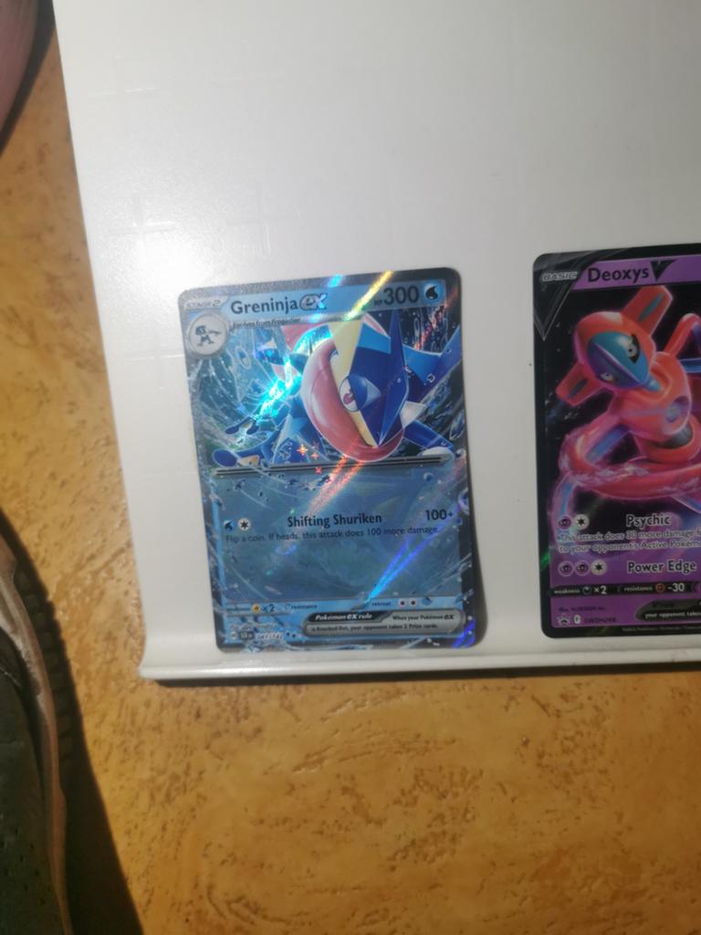 Greninja EX, Deoxys V, Raikou V Pokémon kaarten, Ophalen of Verzenden, Zo goed als nieuw, Meerdere kaarten, Foil