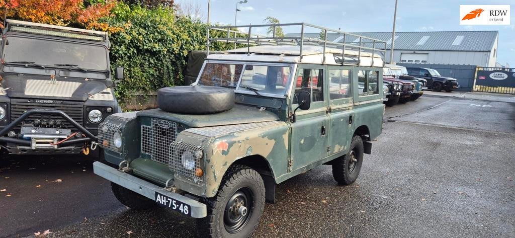 Land Rover 109 STAWAG Benzine 9 persoons, Auto's, 2286 cc, Gebruikt, Overige modellen, 2500 kg