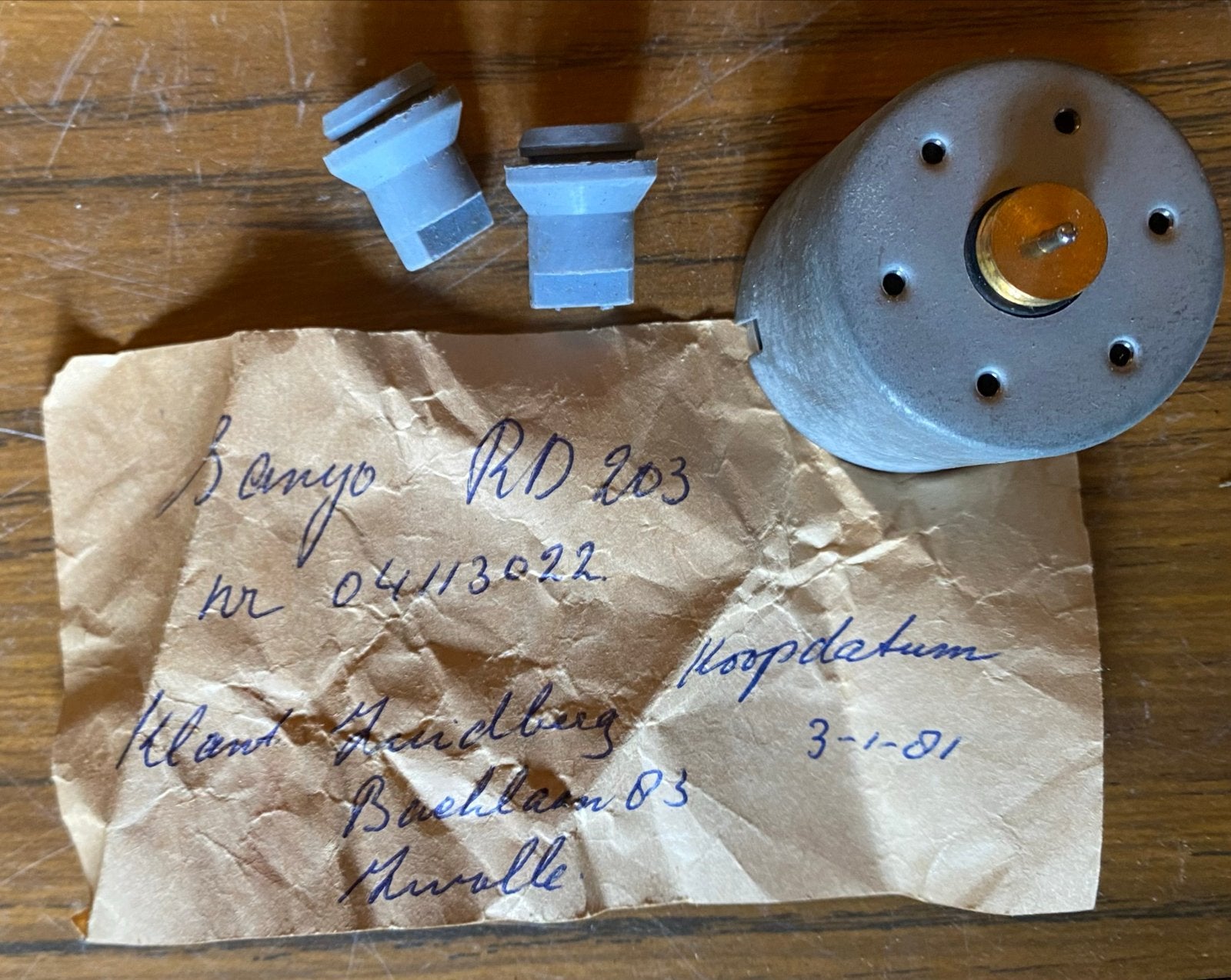 NOS Elektromotor voor Sanyo RD-203 cassettedeck, Audio, Tv en Foto, Cassettedecks, Ophalen of Verzenden, Enkel, Overige merken