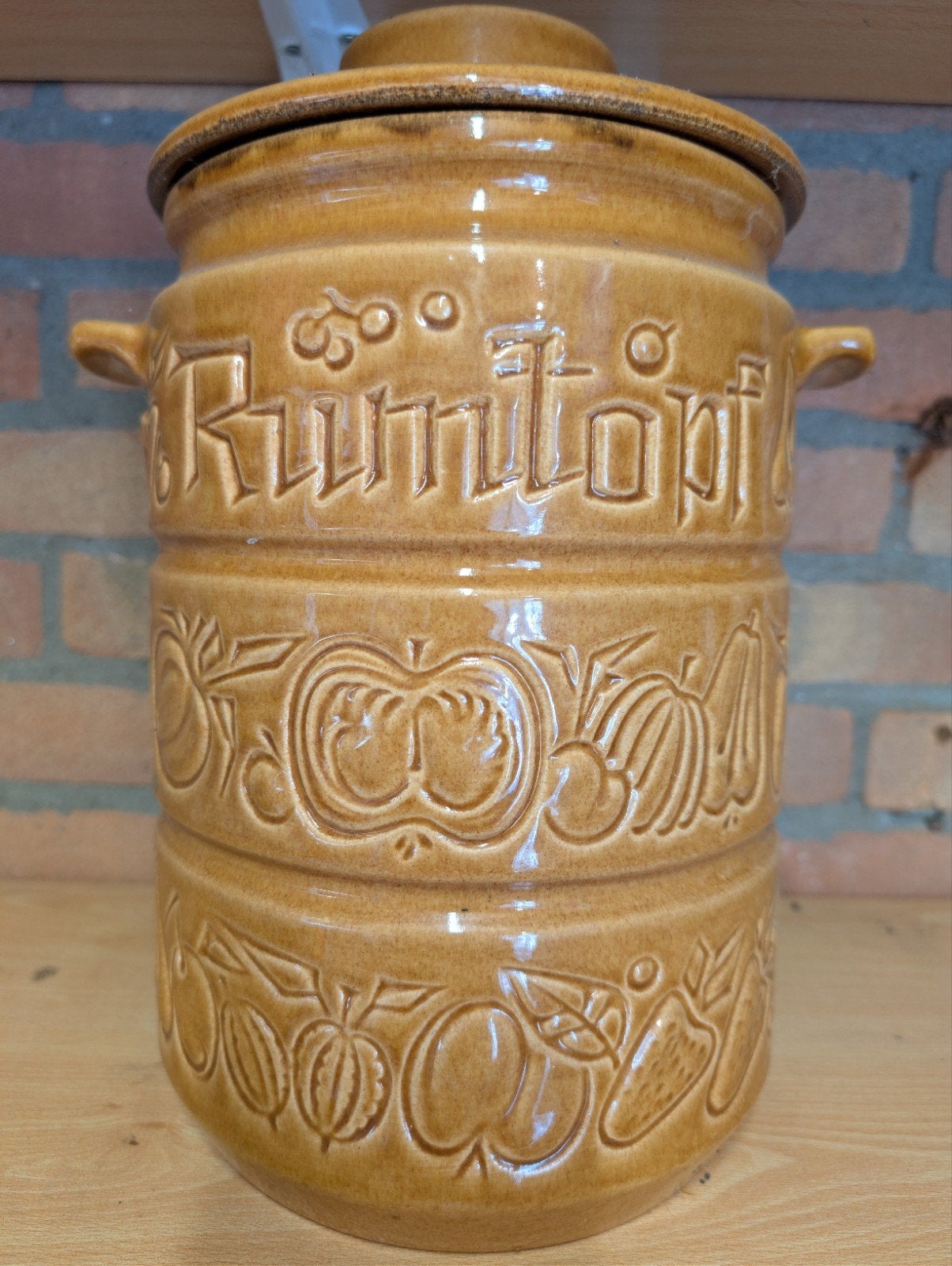 Grote Vintage West Germany Rumtopf – Scheurich Keramik 825-3, Antiek en Kunst, Verzenden