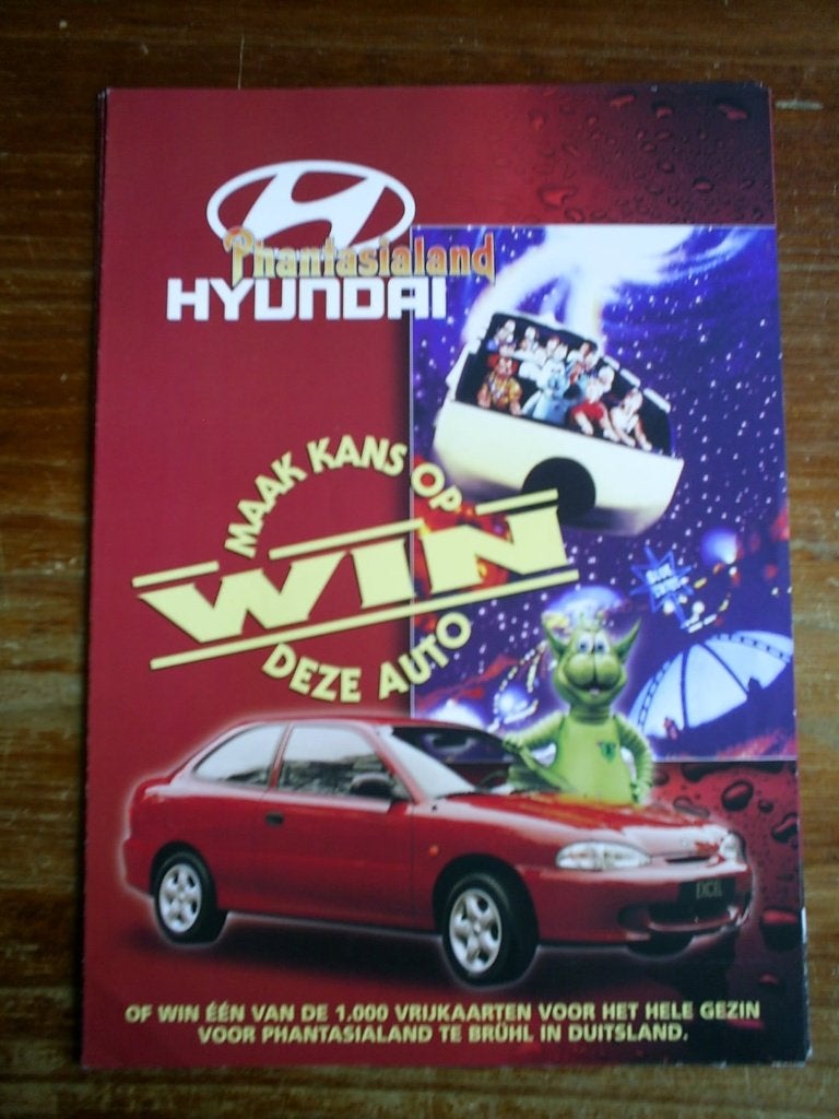Hyundai Excel 1 / 1997 4 pag., Verzenden, Zo goed als nieuw, Overige merken